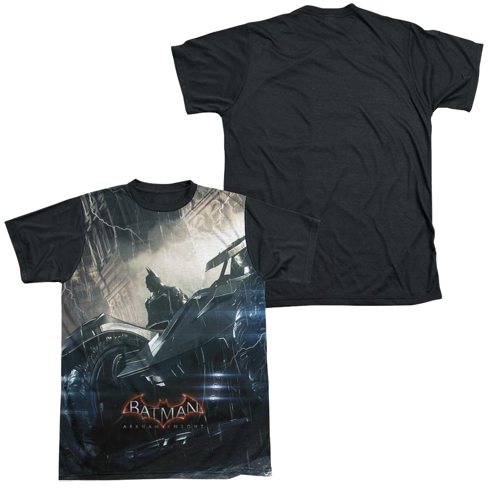 Batman - Arkham Into The Night - Men's Black Back T-Shirt Men's Black Back T-Shirt Batman