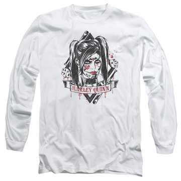 Batman - Arkham Sugar Quinn - Men's Long Sleeve T-Shirt Men's Long Sleeve T-Shirt Harley Quinn