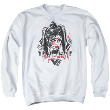 Batman - Arkham Sugar Quinn - Men's Crewneck Sweatshirt Men's Crewneck Sweatshirt Harley Quinn