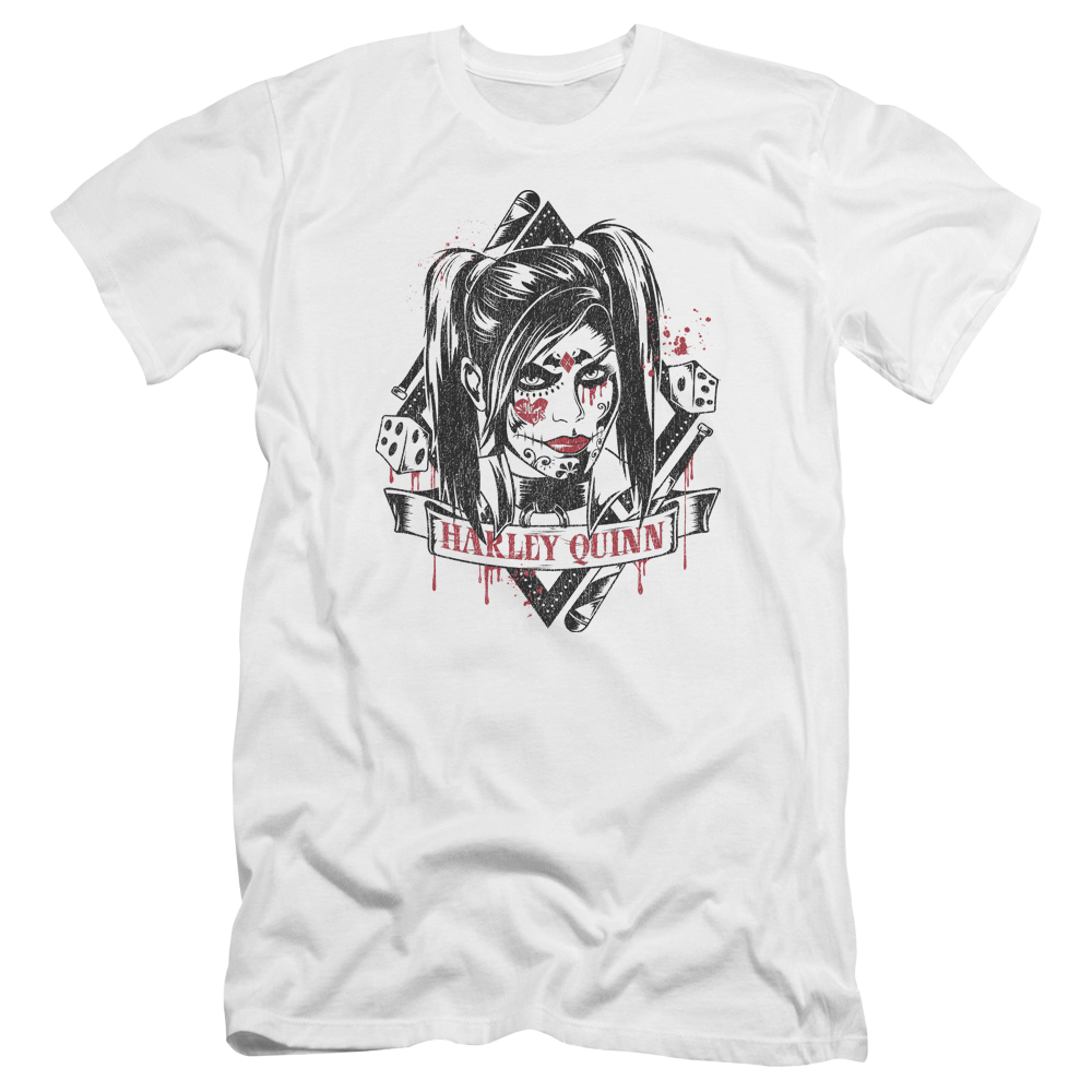 Batman - Arkham Sugar Quinn - Men's Premium Slim Fit T-Shirt Men's Premium Slim Fit T-Shirt Harley Quinn