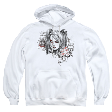 Batman - Arkham Sketchy Girl - Pullover Hoodie Pullover Hoodie Harley Quinn