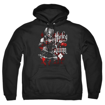 Batman - Arkham Dice - Pullover Hoodie Pullover Hoodie Harley Quinn
