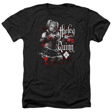 Batman - Arkham Dice - Men's Heather T-Shirt Men's Heather T-Shirt Harley Quinn