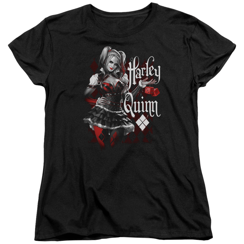 Batman - Arkham Dice - Women's T-Shirt Women's T-Shirt Harley Quinn