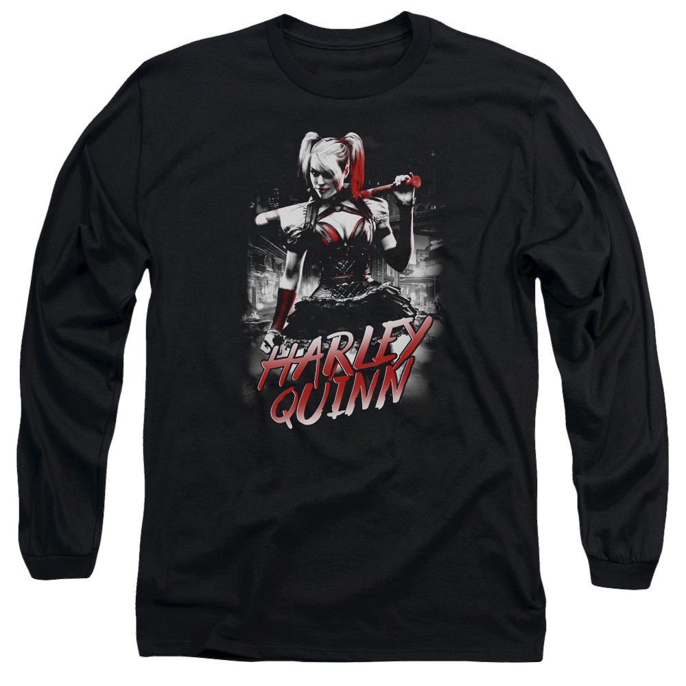Batman - Arkham Quinn City - Men's Long Sleeve T-Shirt Men's Long Sleeve T-Shirt Harley Quinn