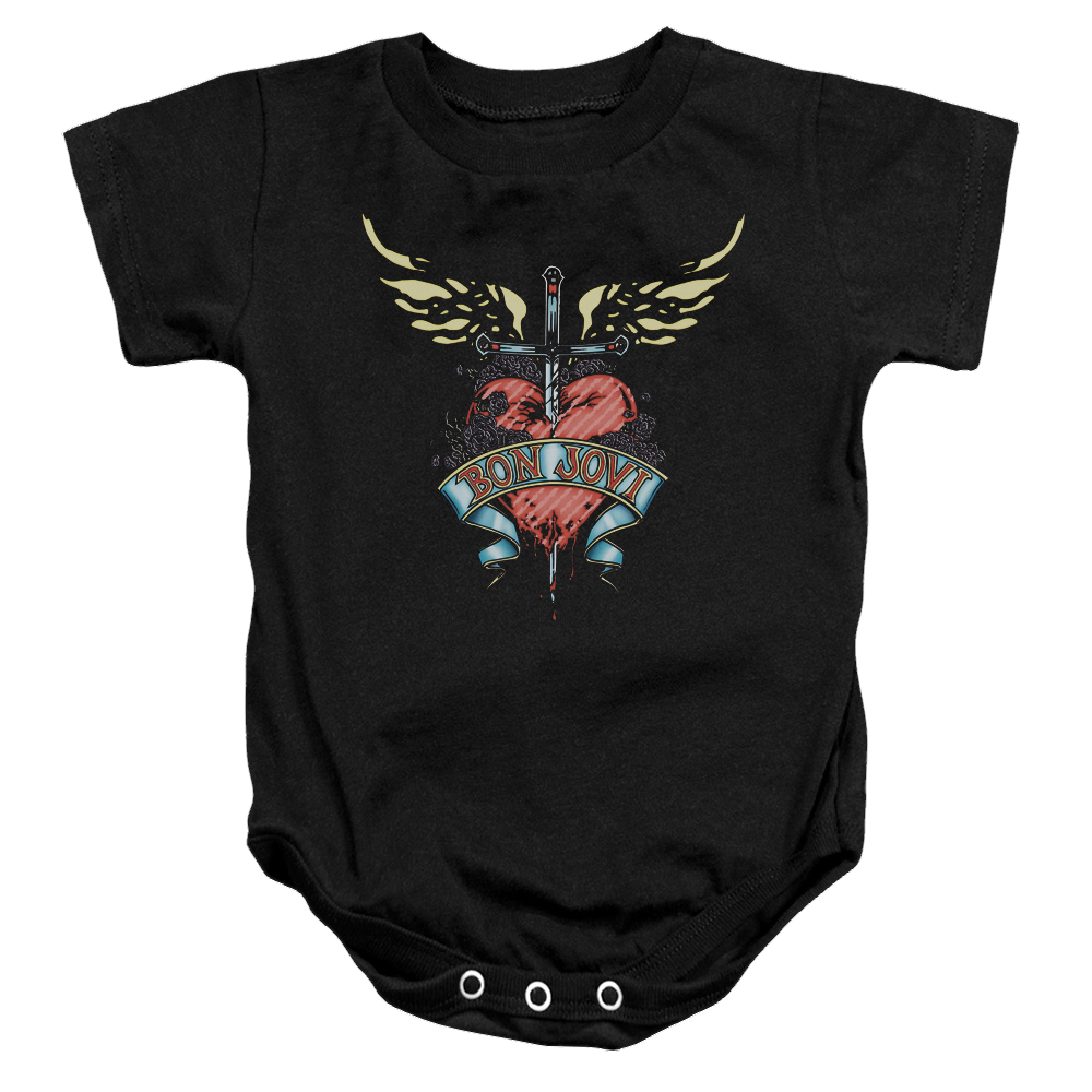 Bon Jovi Daggered - Baby Bodysuit Baby Bodysuit Bon Jovi