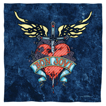 Bon Jovi Weathered Denim bandana