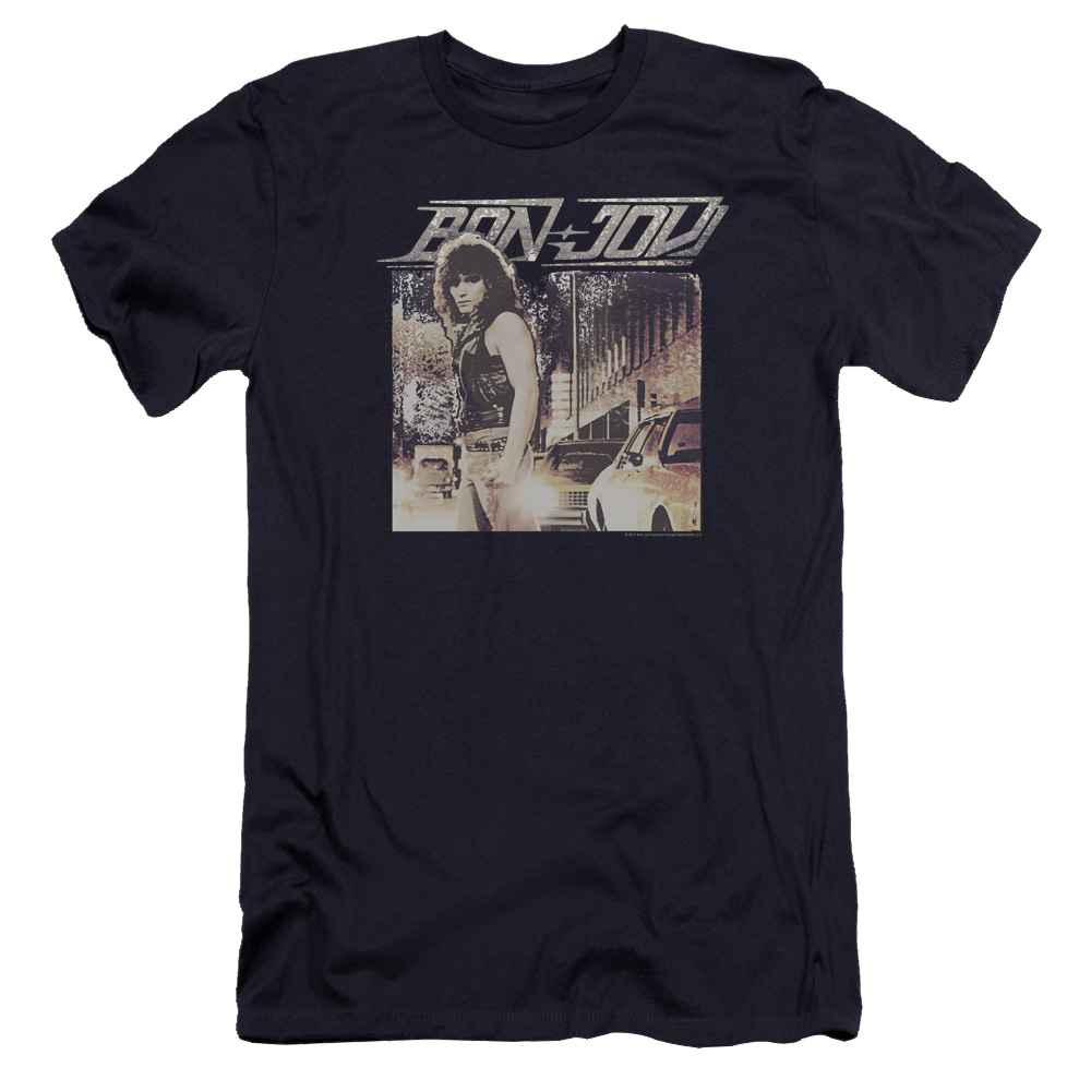 Bon Jovi Runaway Jon - Men's Premium Slim Fit T-Shirt Men's Premium Slim Fit T-Shirt Bon Jovi