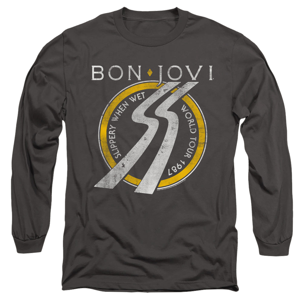 Bon Jovi Slippery When Wet World Tour - Men's Long Sleeve T-Shirt Men's Long Sleeve T-Shirt Bon Jovi