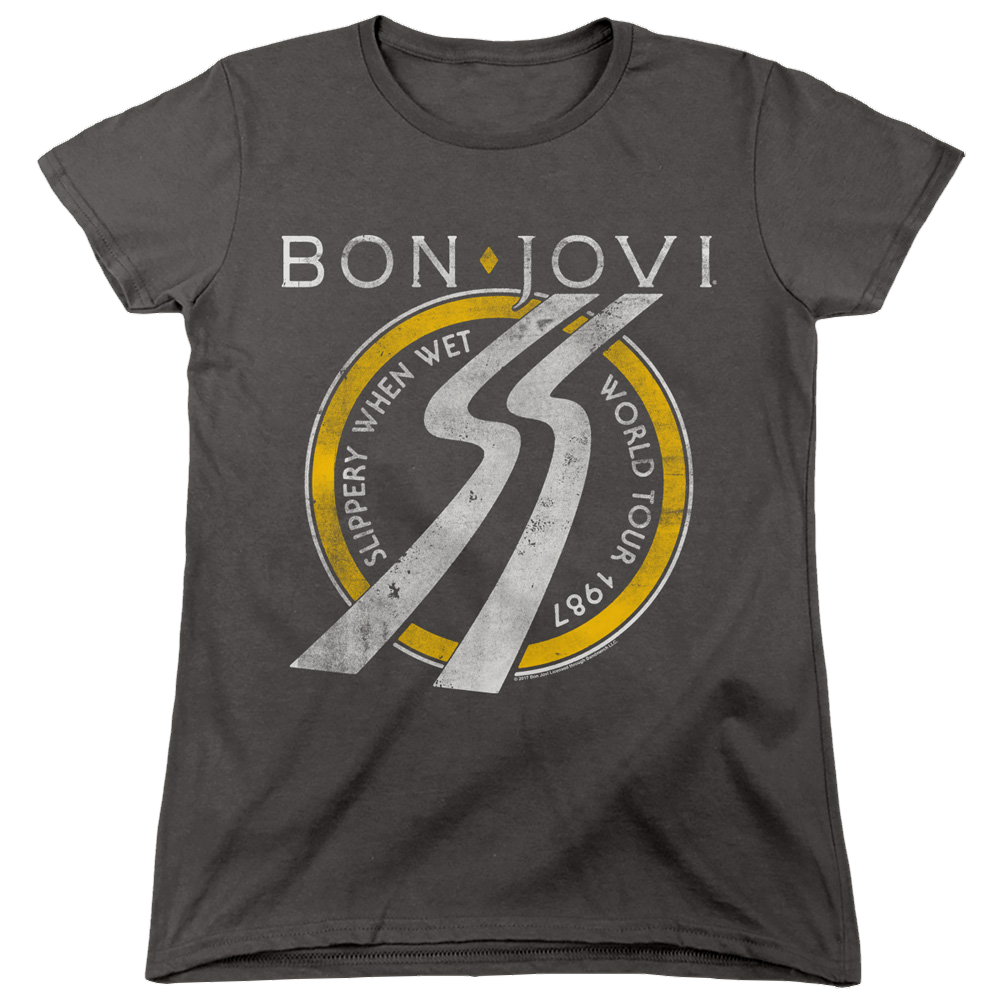 Bon Jovi Slippery When Wet World Tour - Women's T-Shirt Women's T-Shirt Bon Jovi