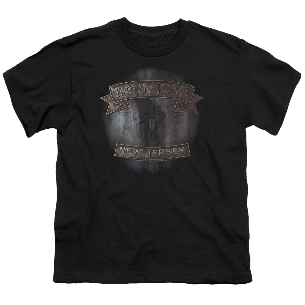 Bon Jovi New Jersey - Youth T-Shirt Youth T-Shirt (Ages 8-12) Bon Jovi