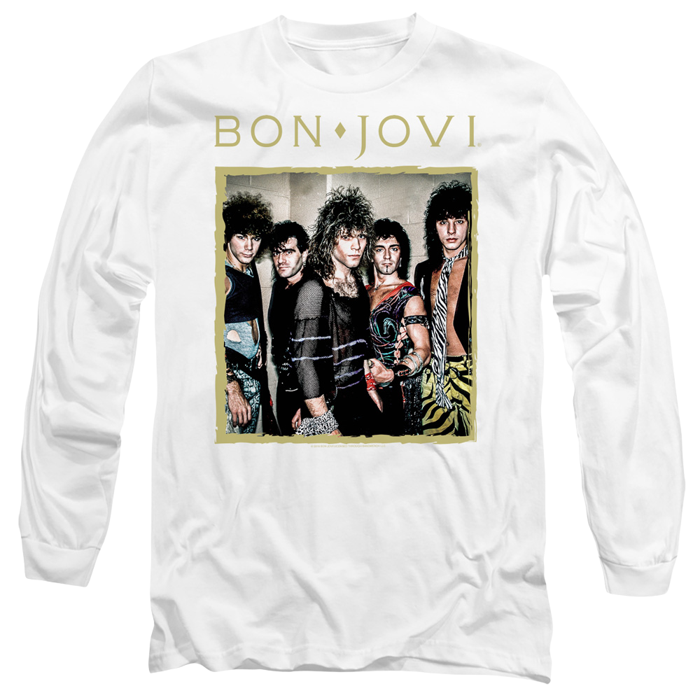 Bon Jovi Framed - Men's Long Sleeve T-Shirt Men's Long Sleeve T-Shirt Bon Jovi