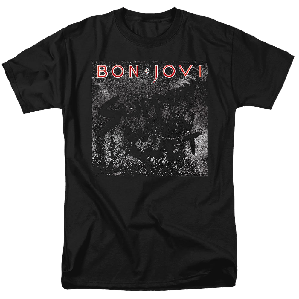 Bon Jovi Slippery Cover - Men's Regular Fit T-Shirt Men's Regular Fit T-Shirt Bon Jovi