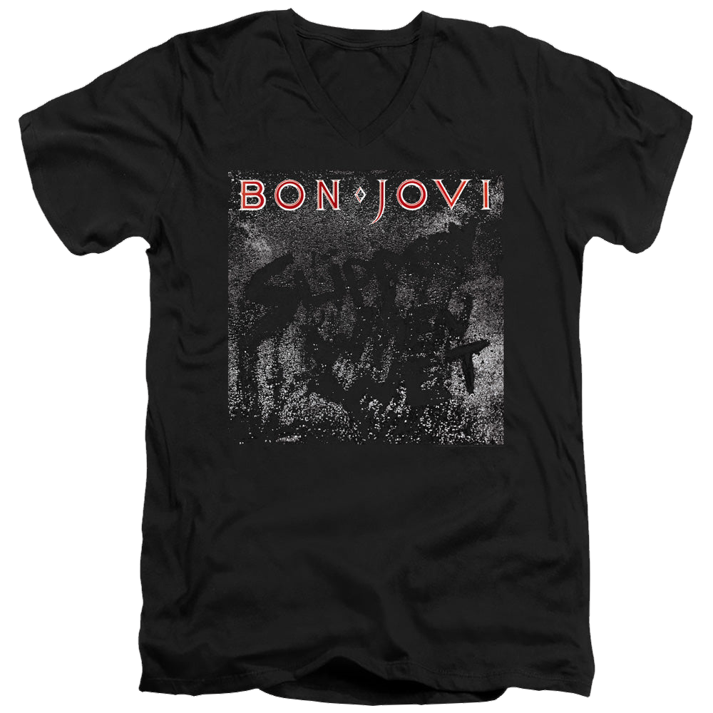Bon Jovi Slippery Cover - Men's V-Neck T-Shirt Men's V-Neck T-Shirt Bon Jovi