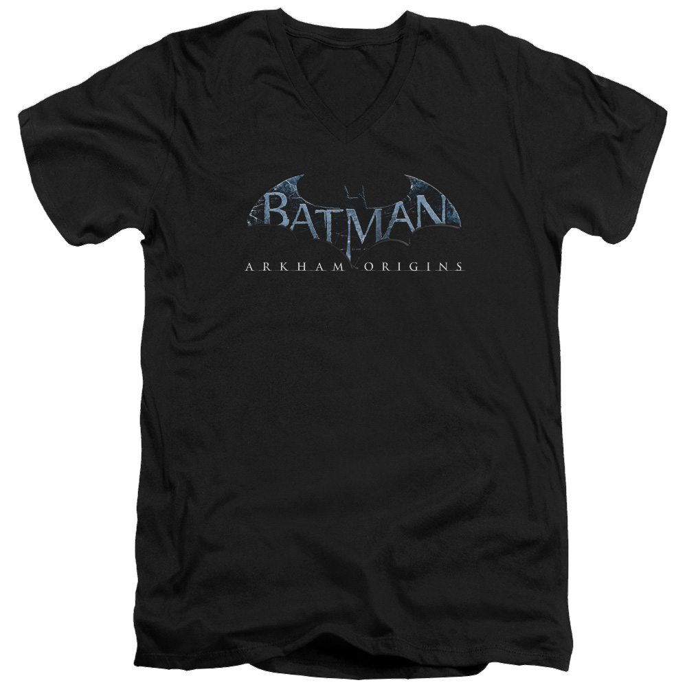 Batman - Arkham Logo - Men's V-Neck T-Shirt Men's V-Neck T-Shirt Batman