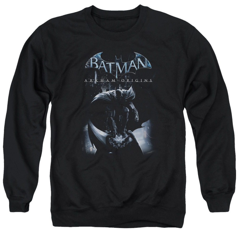 Batman - Arkham Perched Cat - Men's Crewneck Sweatshirt Men's Crewneck Sweatshirt Batman