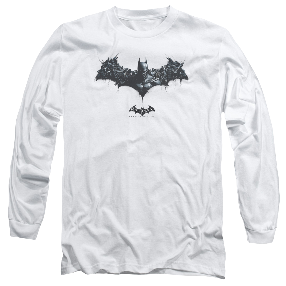 Batman - Arkham Bat Of Enemies - Men's Long Sleeve T-Shirt Men's Long Sleeve T-Shirt Batman