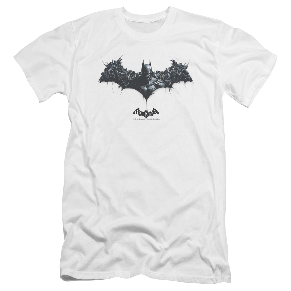 Batman - Arkham Bat Of Enemies - Men's Premium Slim Fit T-Shirt Men's Premium Slim Fit T-Shirt Batman