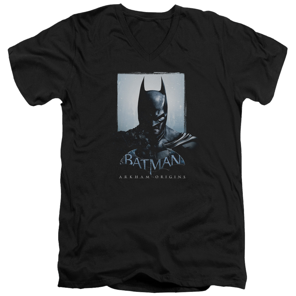 Batman - Arkham Two Sides - Men's V-Neck T-Shirt Men's V-Neck T-Shirt Batman