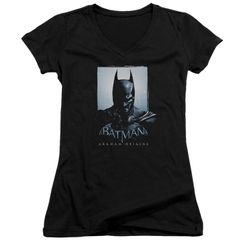 Batman - Arkham Two Sides - Juniors V-Neck T-Shirt Juniors V-Neck T-Shirt Batman