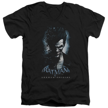 Batman - Arkham Joker - Men's V-Neck T-Shirt Men's V-Neck T-Shirt Joker