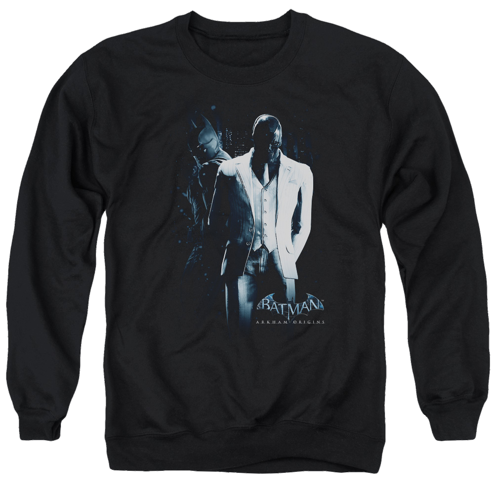 Batman - Arkham Black Mask - Men's Crewneck Sweatshirt Men's Crewneck Sweatshirt Batman