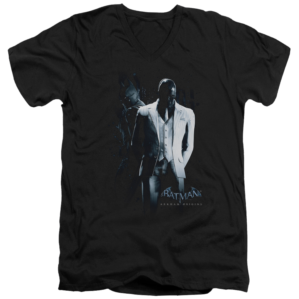 Batman - Arkham Black Mask - Men's V-Neck T-Shirt Men's V-Neck T-Shirt Batman