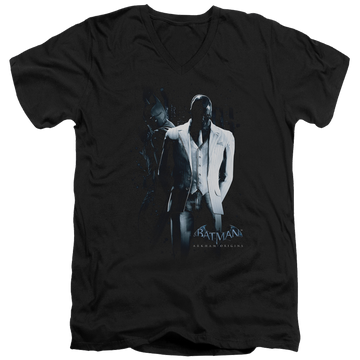 Batman - Arkham Black Mask - Men's V-Neck T-Shirt Men's V-Neck T-Shirt Batman