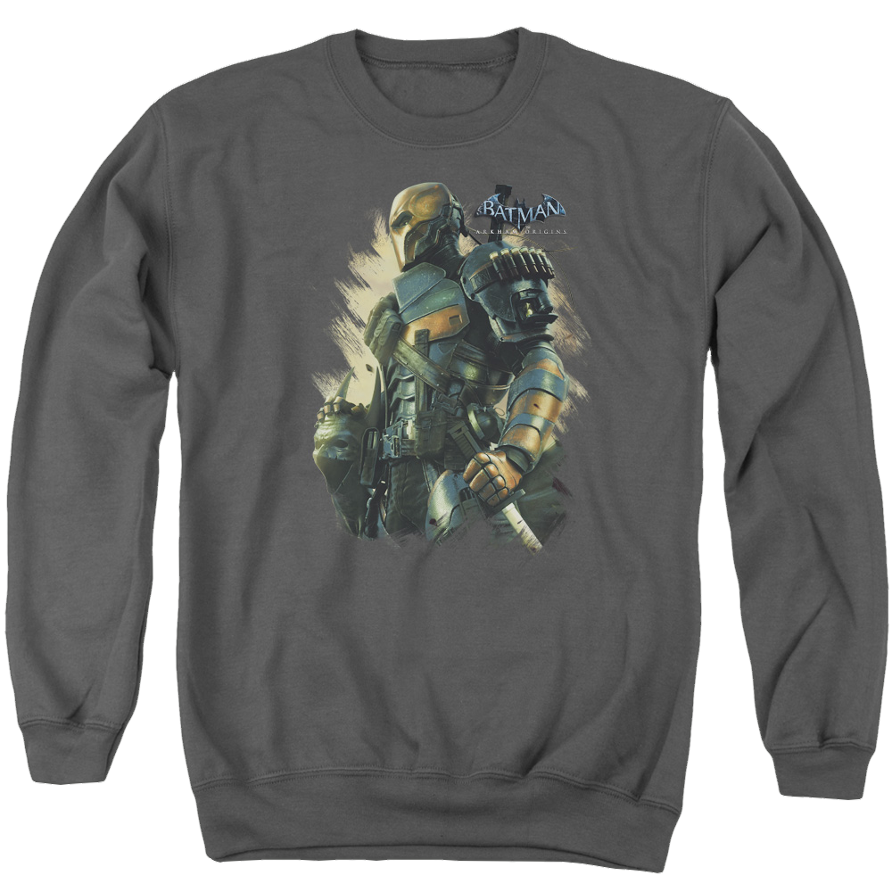 Batman - Arkham Deathstroke - Men's Crewneck Sweatshirt Men's Crewneck Sweatshirt Deathstroke