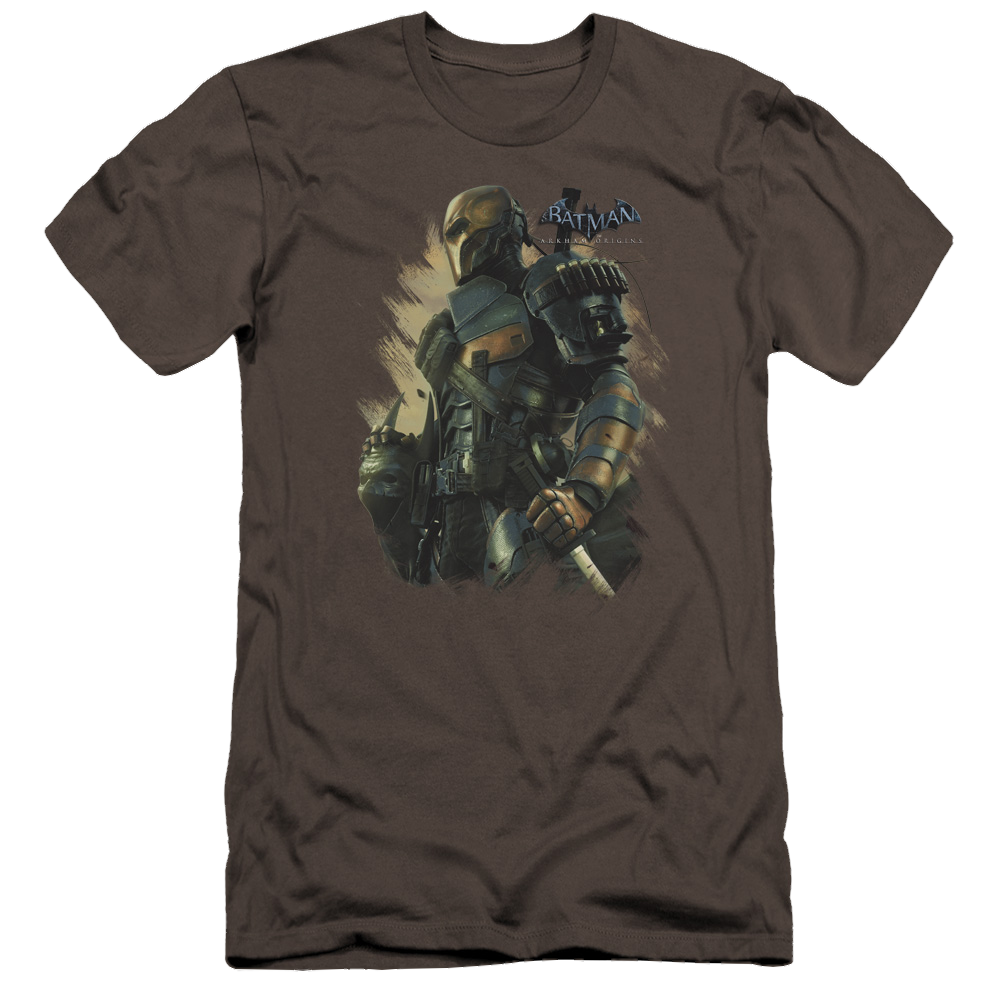 Batman - Arkham Deathstroke - Men's Premium Slim Fit T-Shirt Men's Premium Slim Fit T-Shirt Deathstroke