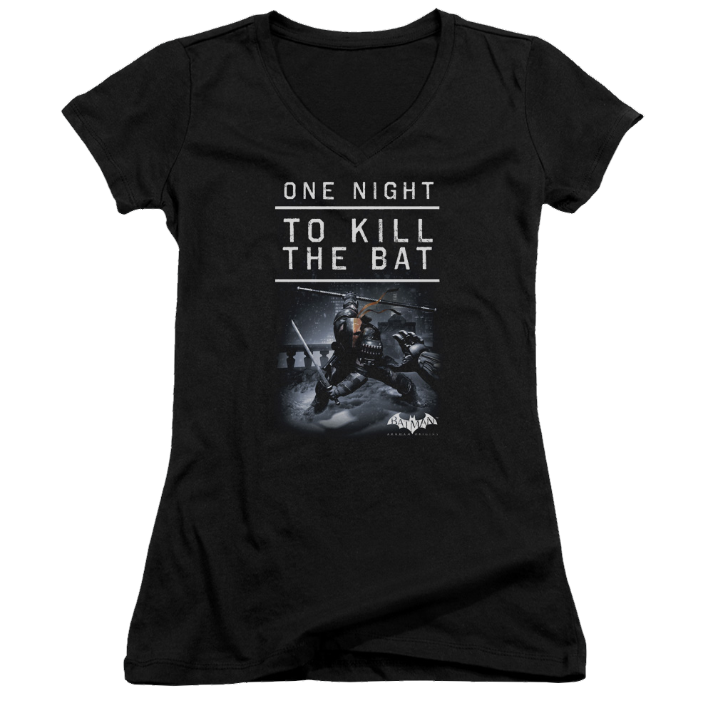 Batman - Arkham One Night - Juniors V-Neck T-Shirt Juniors V-Neck T-Shirt Batman