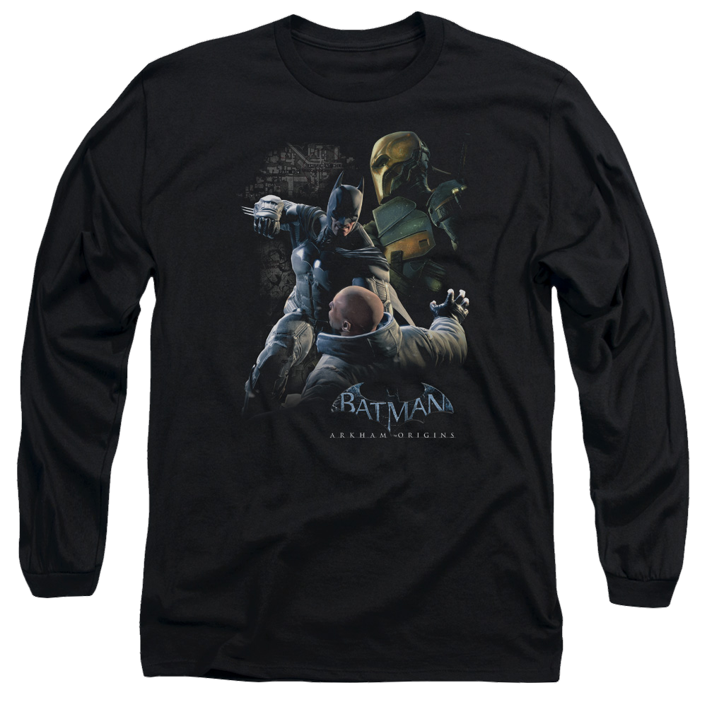 Batman - Arkham Punch - Men's Long Sleeve T-Shirt Men's Long Sleeve T-Shirt Batman
