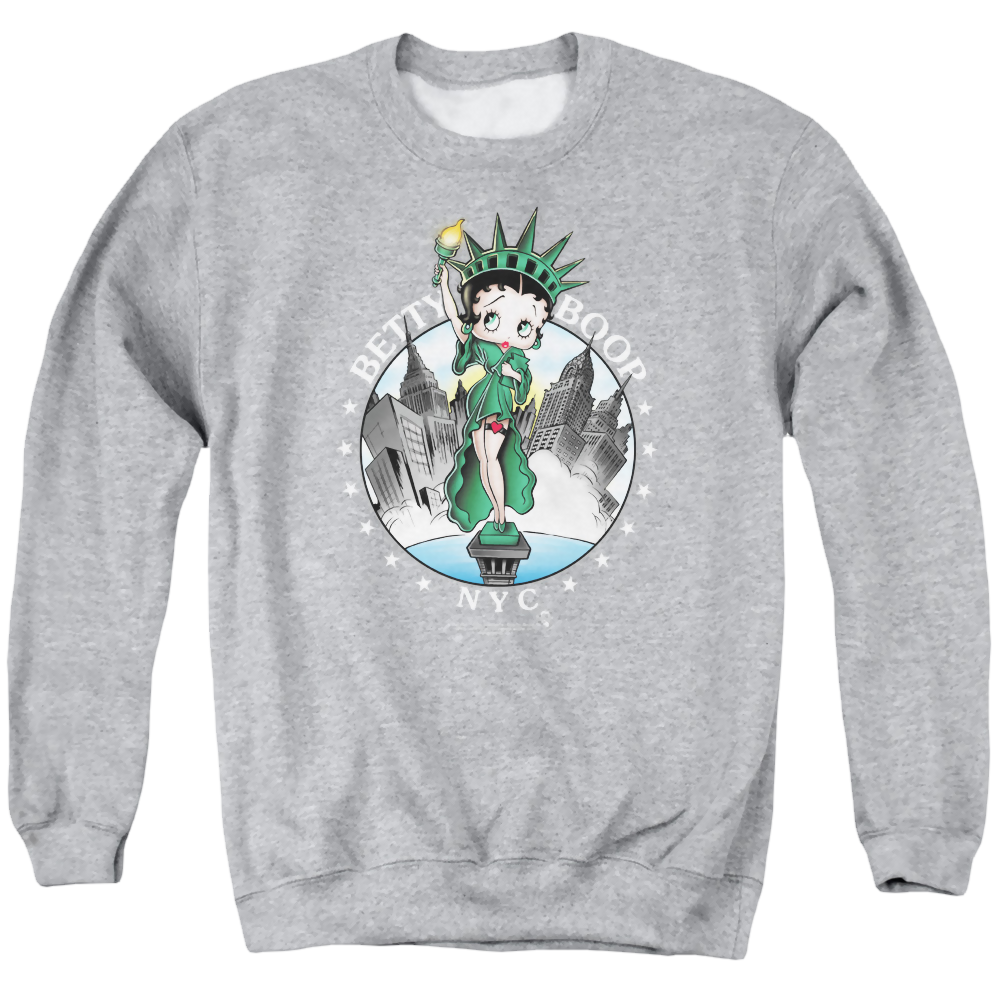 Betty Boop Nyc - Men's Crewneck Sweatshirt Men's Crewneck Sweatshirt Betty Boop
