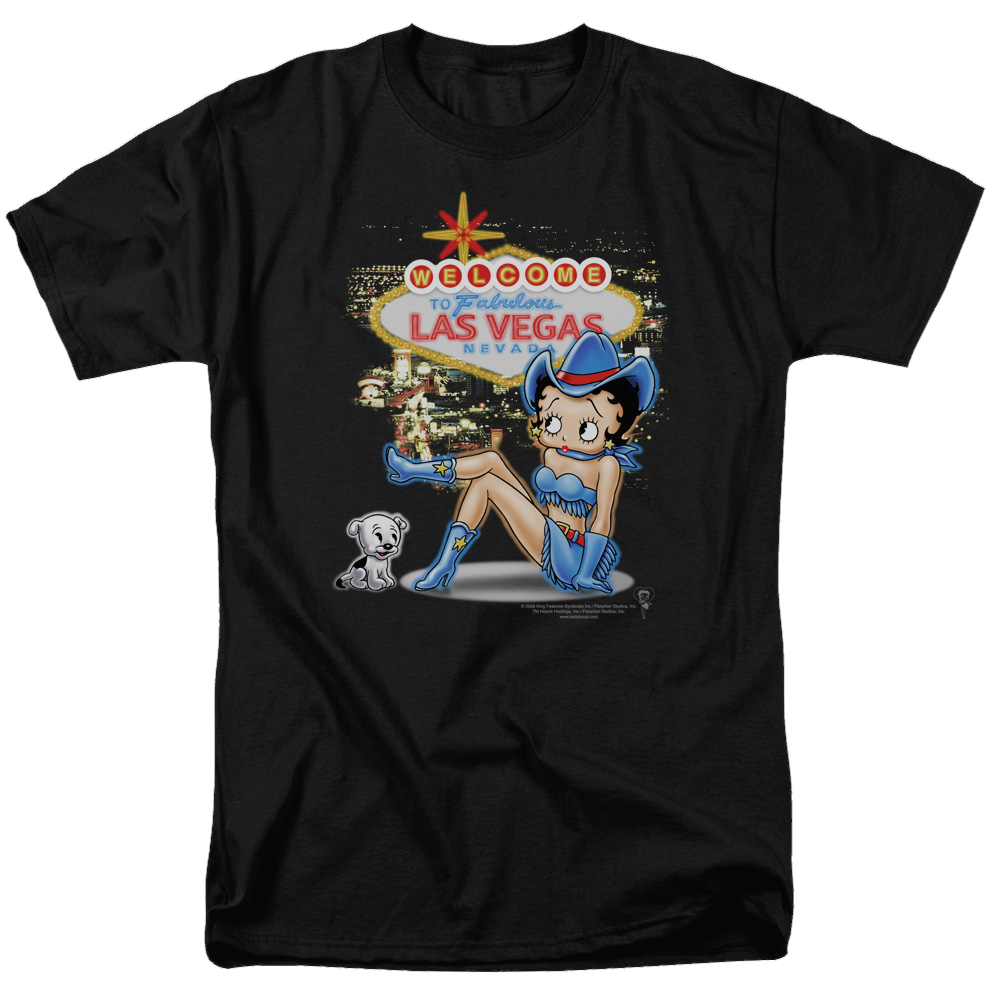 Betty Boop Welcome Las Vegas - Men's Regular Fit T-Shirt Men's Regular Fit T-Shirt Betty Boop