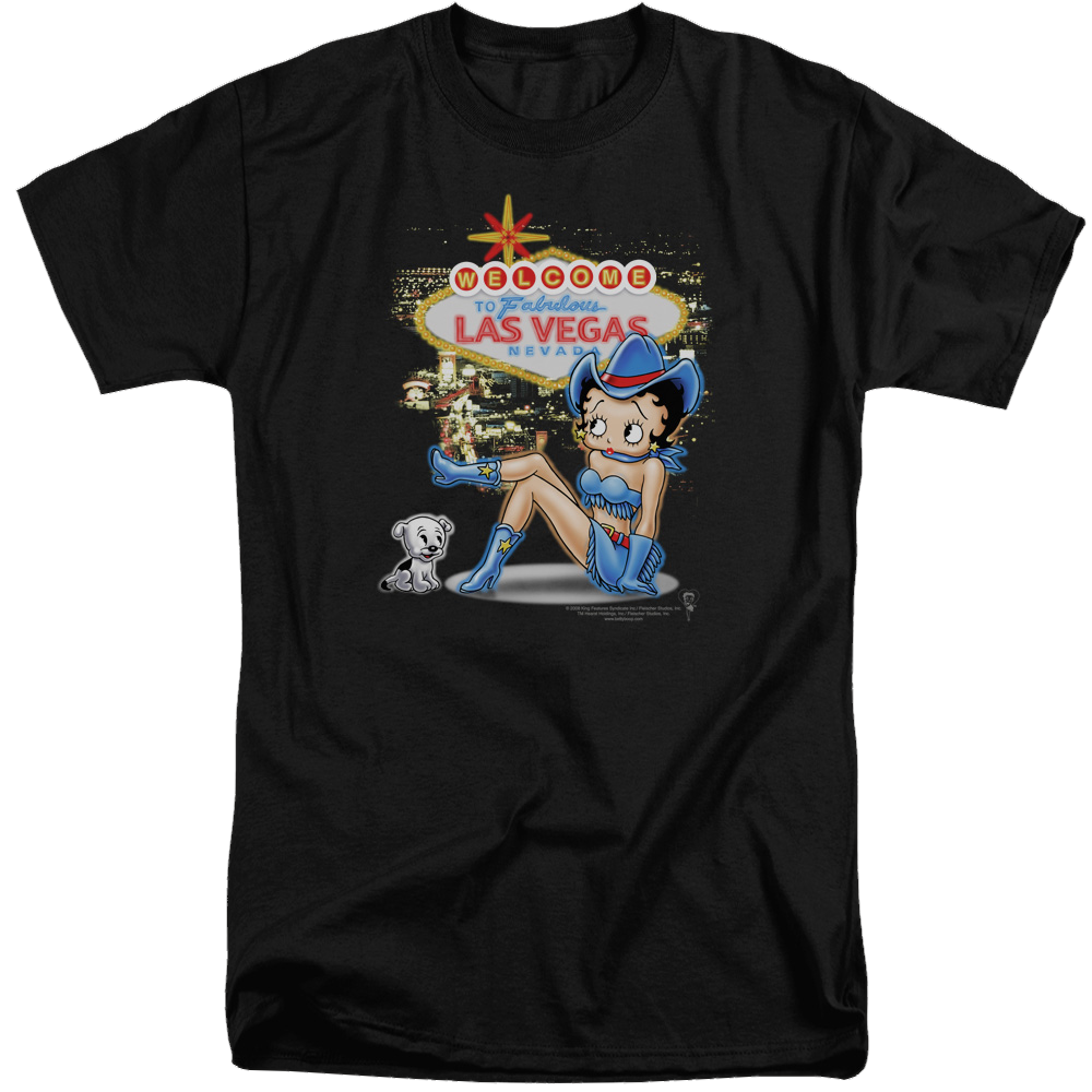 Betty Boop Welcome Las Vegas - Men's Tall Fit T-Shirt Men's Tall Fit T-Shirt Betty Boop
