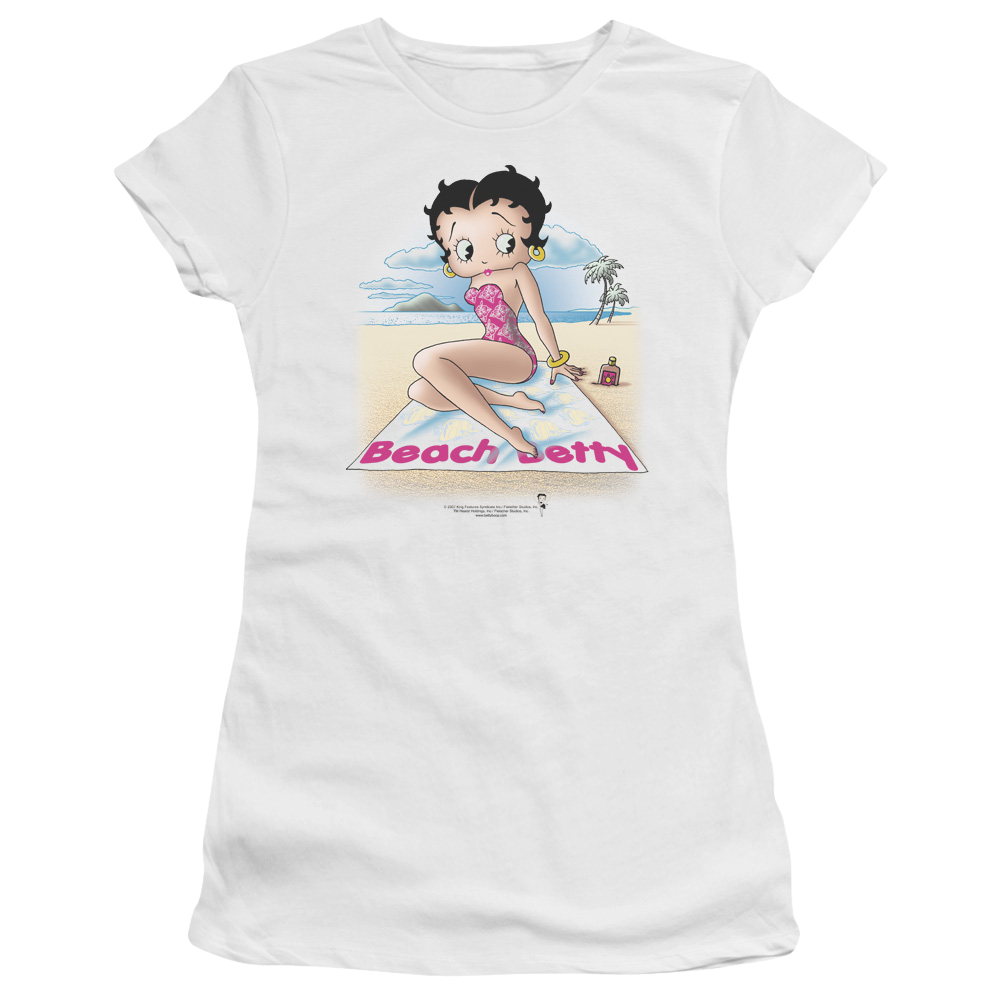 Betty Boop Beach Betty - Juniors T-Shirt Juniors T-Shirt Betty Boop
