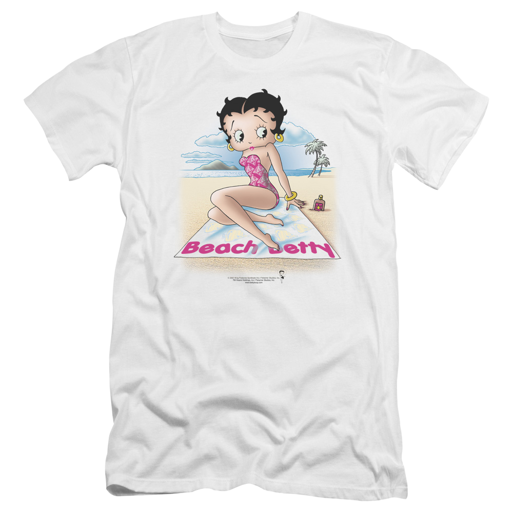 Betty Boop Beach Betty - Men's Premium Slim Fit T-Shirt Men's Premium Slim Fit T-Shirt Betty Boop