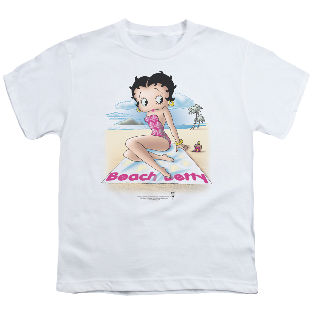 Betty Boop Beach Betty - Youth T-Shirt Youth T-Shirt (Ages 8-12) Betty Boop