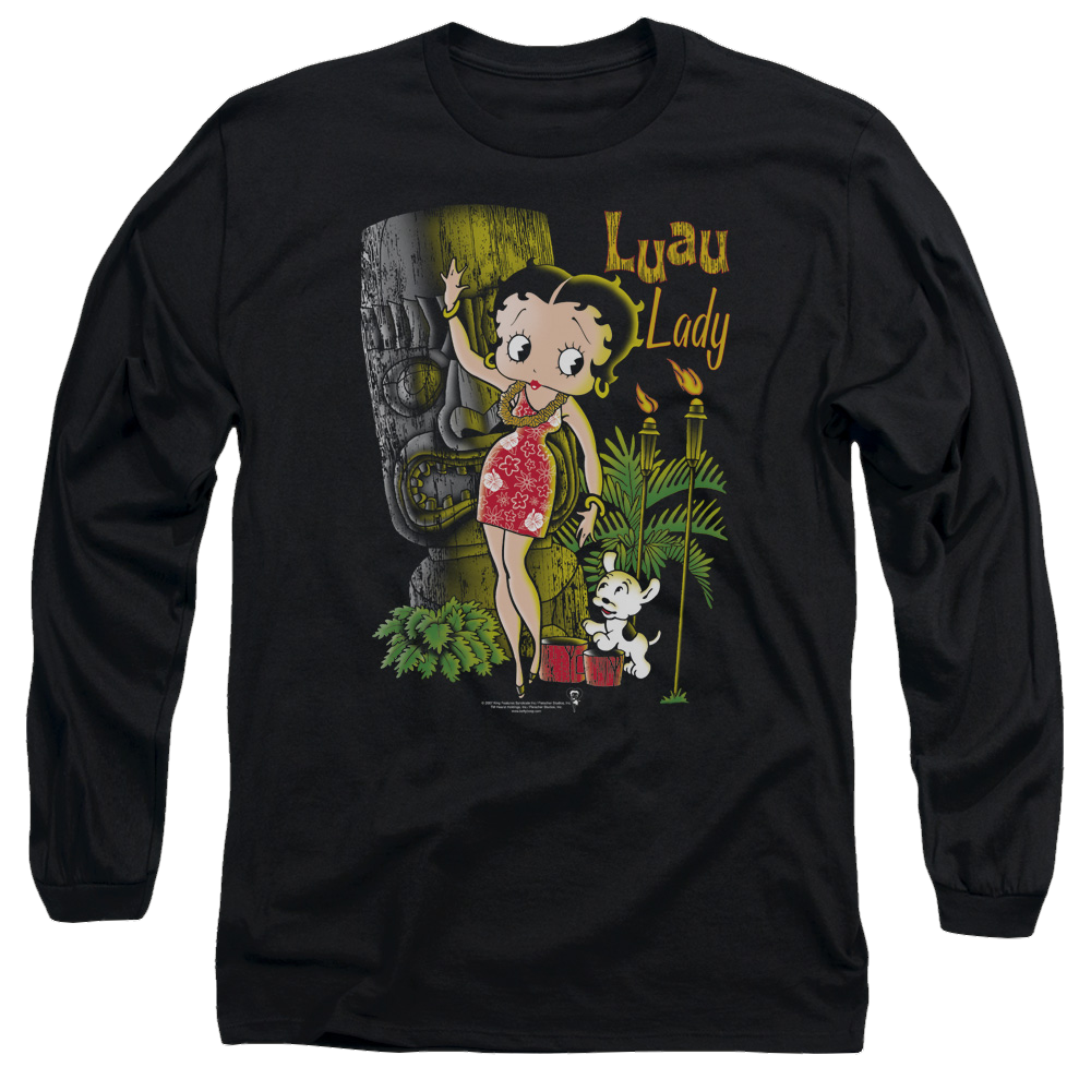 Betty Boop Luau Lady - Men's Long Sleeve T-Shirt Men's Long Sleeve T-Shirt Betty Boop
