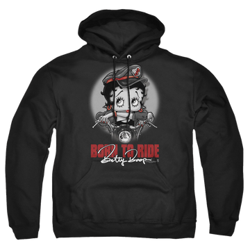 Betty Boop Born To Ride - Pullover Hoodie Pullover Hoodie Betty Boop