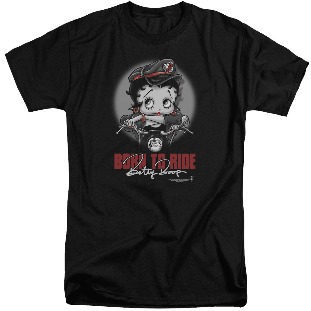 Betty Boop Born To Ride - Men's Tall Fit T-Shirt Men's Tall Fit T-Shirt Betty Boop