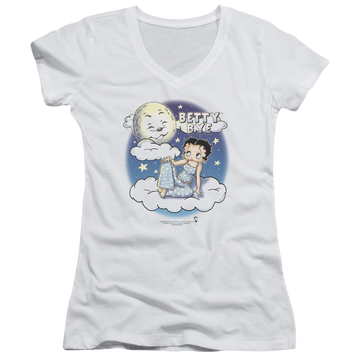 Betty Boop Betty Bye - Juniors V-Neck T-Shirt Juniors V-Neck T-Shirt Betty Boop