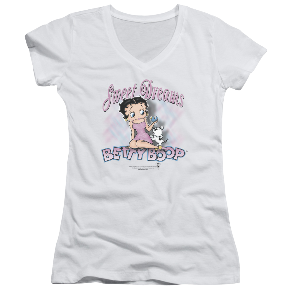 Betty Boop Sweet Dreams - Juniors V-Neck T-Shirt Juniors V-Neck T-Shirt Betty Boop