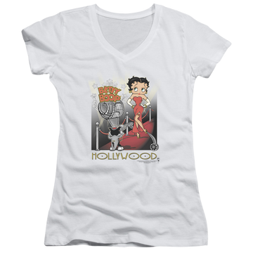 Betty Boop Hollywood - Juniors V-Neck T-Shirt Juniors V-Neck T-Shirt Betty Boop