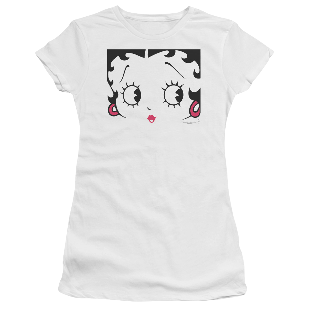Betty Boop Close Up - Juniors T-Shirt Juniors T-Shirt Betty Boop
