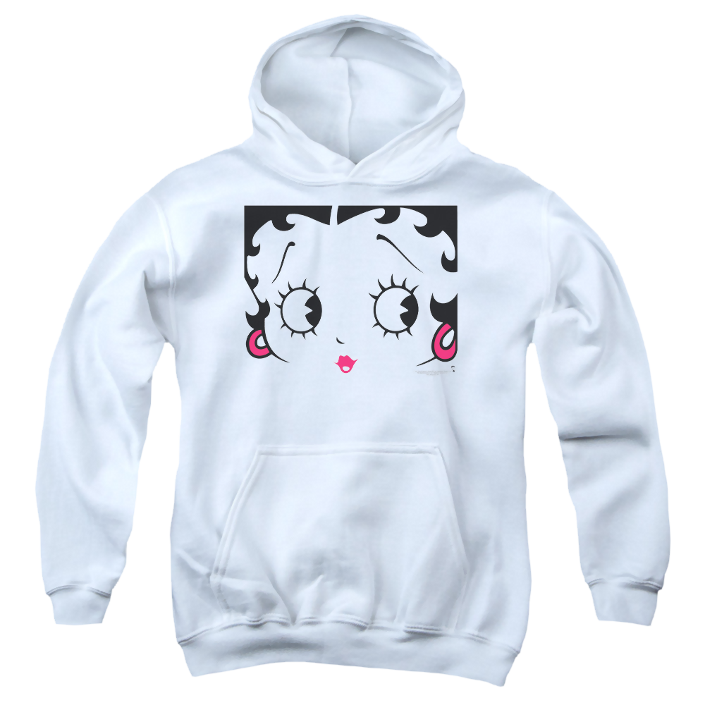 Betty Boop Close Up - Youth Hoodie Youth Hoodie (Ages 8-12) Betty Boop