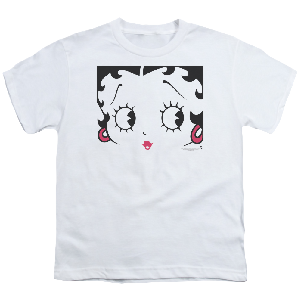 Betty Boop Close Up - Youth T-Shirt Youth T-Shirt (Ages 8-12) Betty Boop
