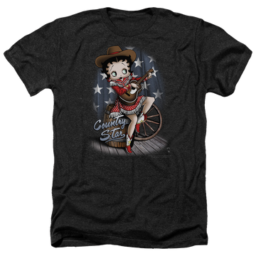 Betty Boop Country Star - Men's Heather T-Shirt Men's Heather T-Shirt Betty Boop