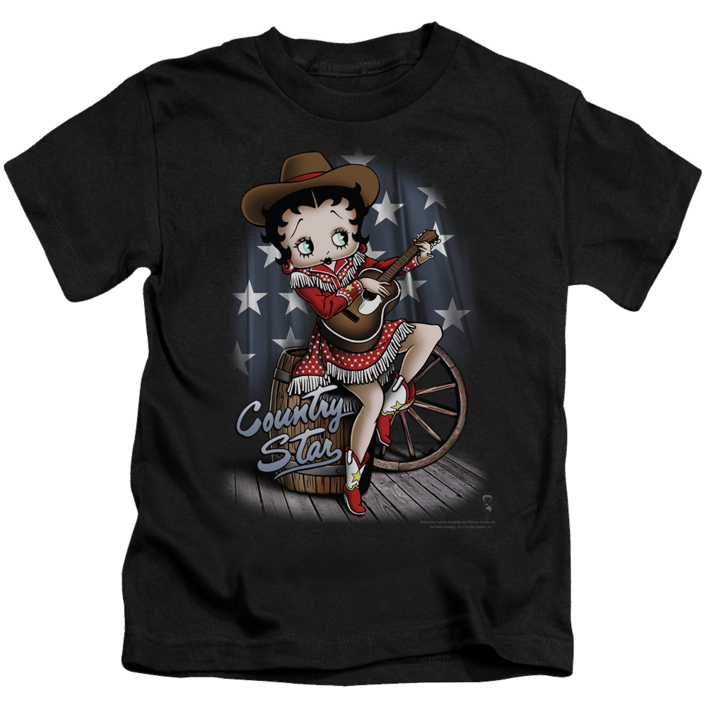 Betty Boop Country Star - Kid's T-Shirt Kid's T-Shirt (Ages 4-7) Betty Boop