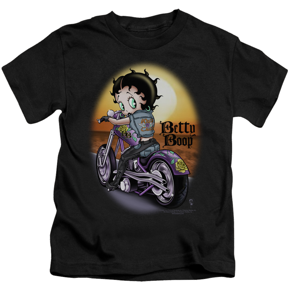 Betty Boop Wild Biker - Kid's T-Shirt Kid's T-Shirt (Ages 4-7) Betty Boop